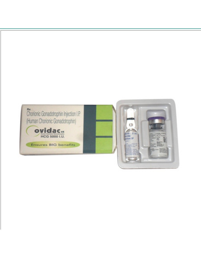 HCG - OVIDAC 5000iu/vial 